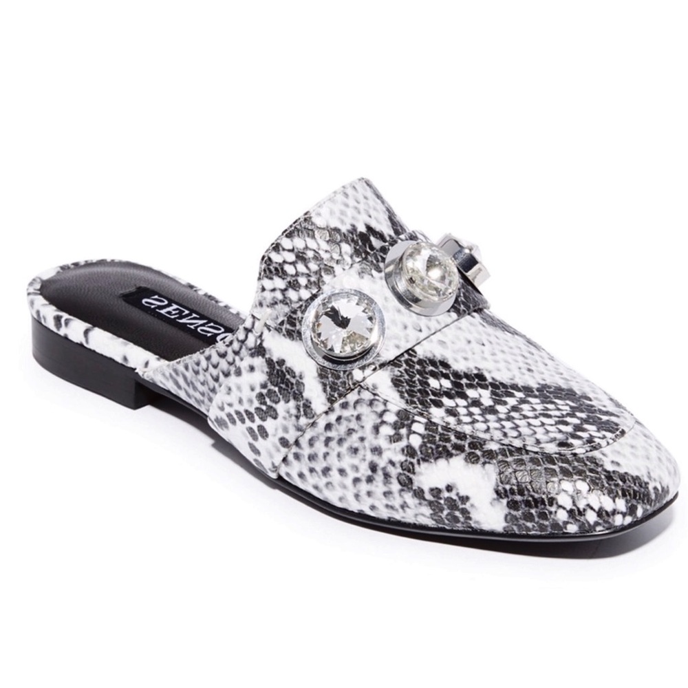 🆕{SENSO}RioII Snake Emboss Diamond Mule - Picture 2 of 10